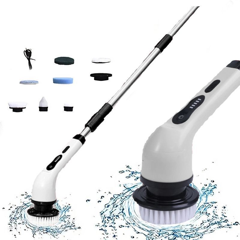 RJ ScrubPro Adjustable Electric Scrubber Brush