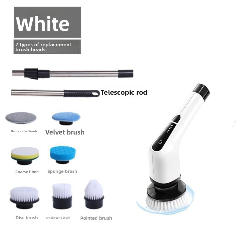 RJ ScrubPro Adjustable Electric Scrubber Brush