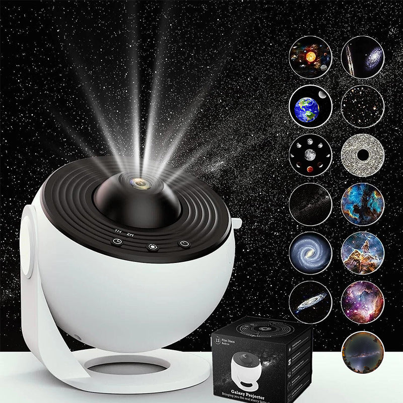 RJ GalaxyGlow Star Projector Lamp with HD Film