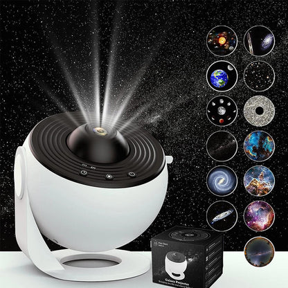 RJ GalaxyGlow Star Projector Lamp with HD Film
