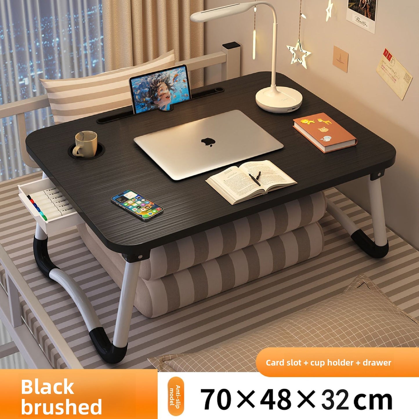 RJ FlexDesk Foldable Study Desk with Storage