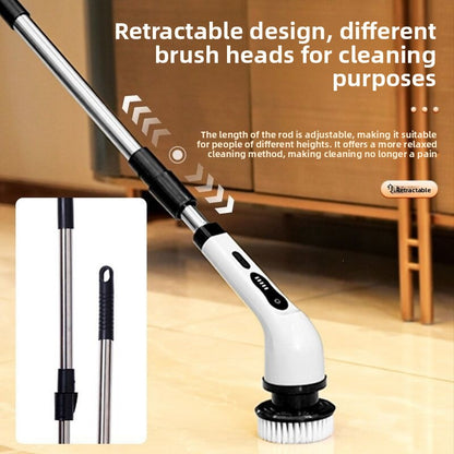 RJ ScrubPro Adjustable Electric Scrubber Brush