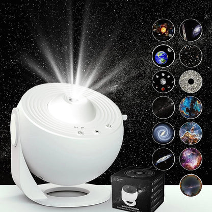 RJ GalaxyGlow Star Projector Lamp with HD Film